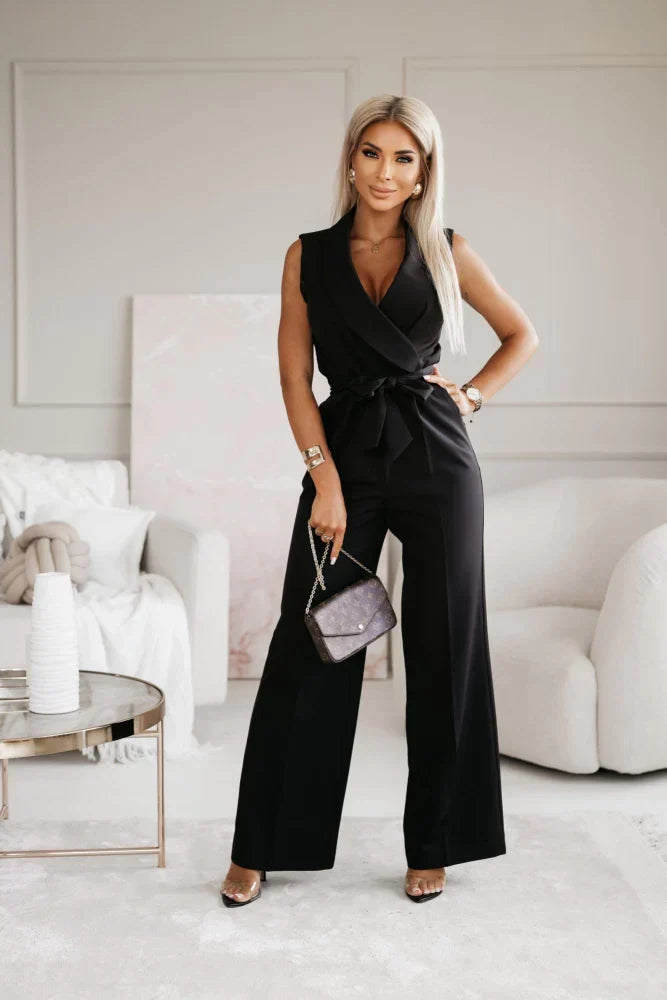 Xora| Mouwloze Jumpsuit met Riem voor Dames Modehuis-Nederland