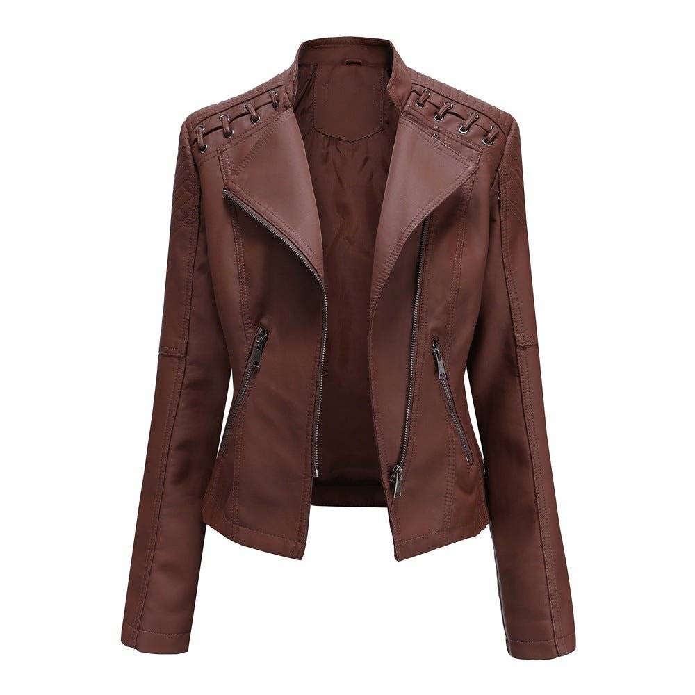 Dames faux leren bikerjack voor een gedurfde look – Roxanne Modehuis-Nederland