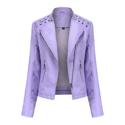 Dames faux leren bikerjack voor een gedurfde look – Roxanne Modehuis-Nederland