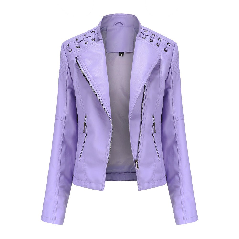 Dames faux leren bikerjack voor een gedurfde look – Roxanne Modehuis-Nederland
