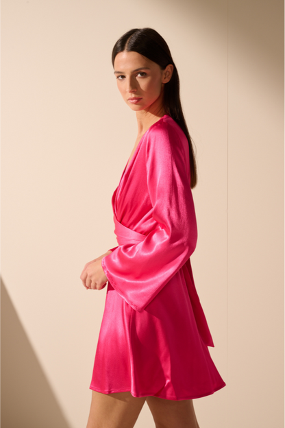 OSCAR THE COLLECTION - KLEED - ZYA DRESS - RASPBERRY Modehuis-Nederland