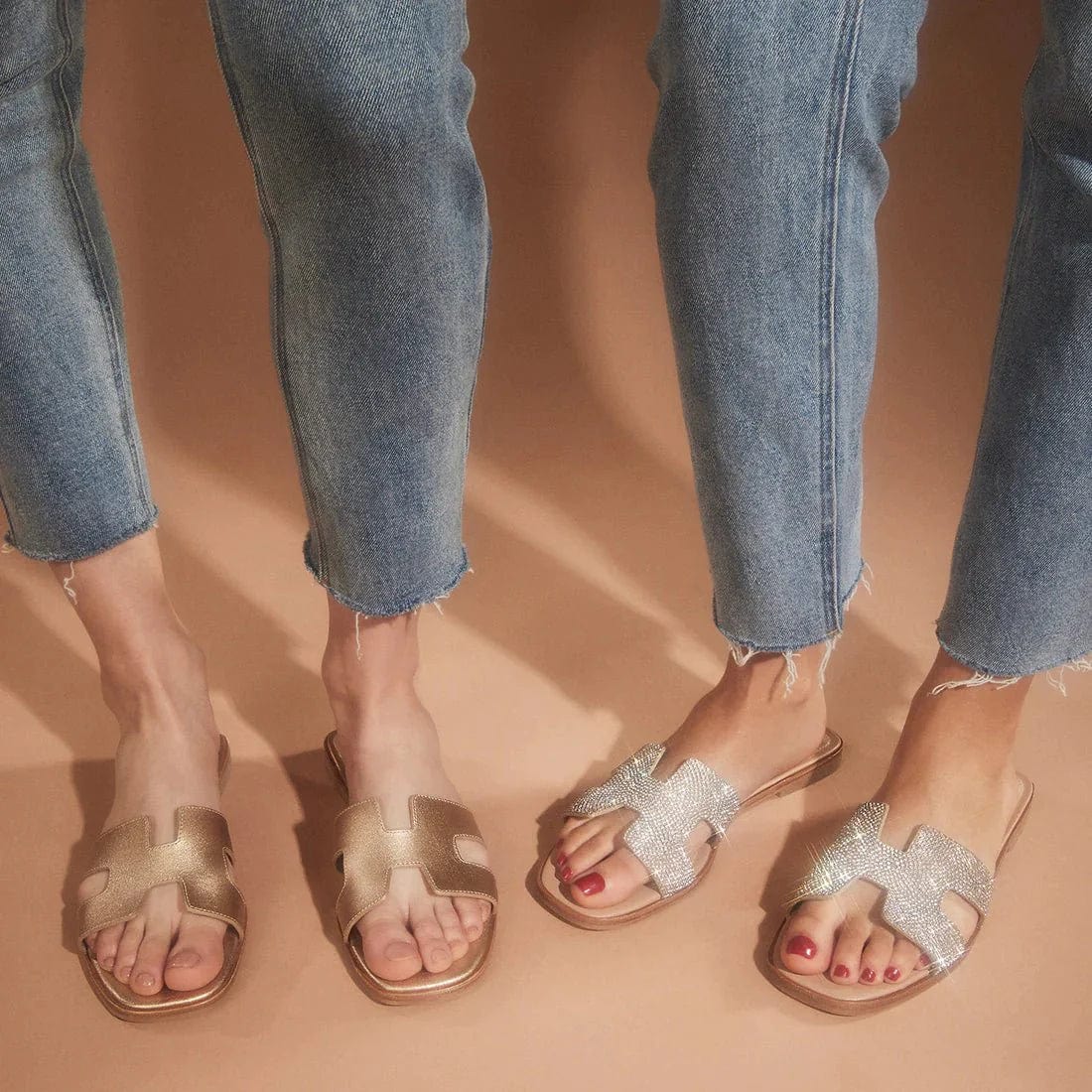 Dames openen sandalen met gevormd voetbed