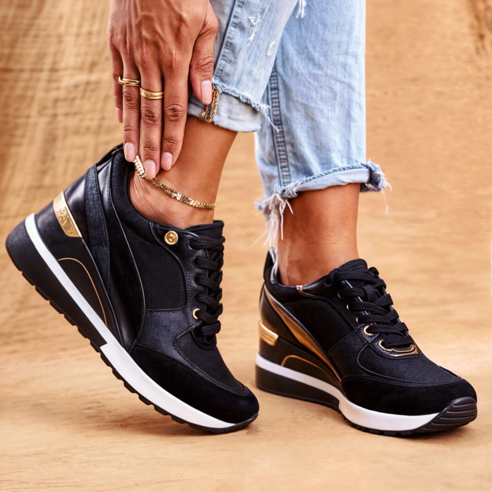 Orthopedische Sneakers met Verhoging voor Comfort en Stijl – Eva Modehuis-Nederland