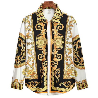 Quinten | Heren blouse met lange mouwen en klassieke kraag Modehuis-Nederland