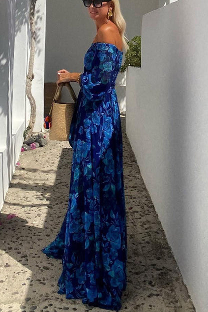 Calista | Floral Off-Shoulder Maxi Dress Modehuis-Nederland