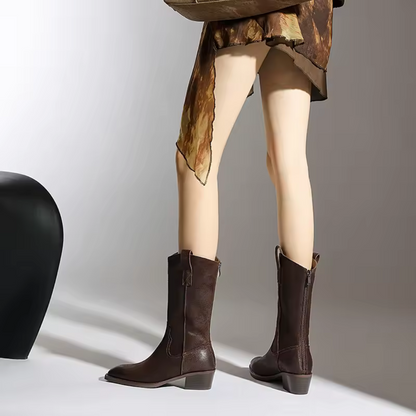 Roosy | Dames western mid-calf laarzen Modehuis-Nederland