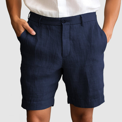 Heren Casual Katoenen Linnen Shorts Modehuis-Nederland
