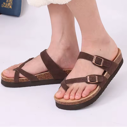 Rubyn | Unisex instap sandalen met dubbele band en gevormd voetbed Modehuis-Nederland