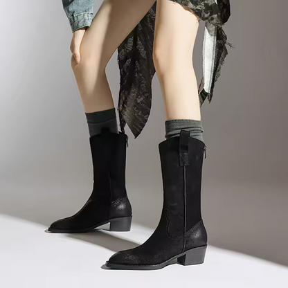 Roosy | Dames western mid-calf laarzen Modehuis-Nederland