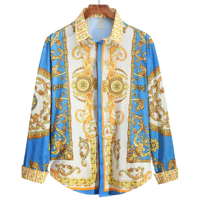 Quinten | Heren blouse met lange mouwen en klassieke kraag Modehuis-Nederland