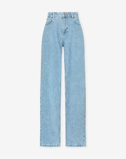 Jeans Dames Denim met Glitter Pailletten – Zoë Modehuis-Nederland