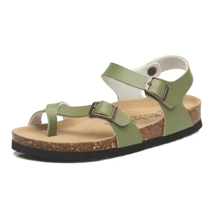 Romina | Dames sandalen met open teen, enkelband en verstelbare gespen Modehuis-Nederland