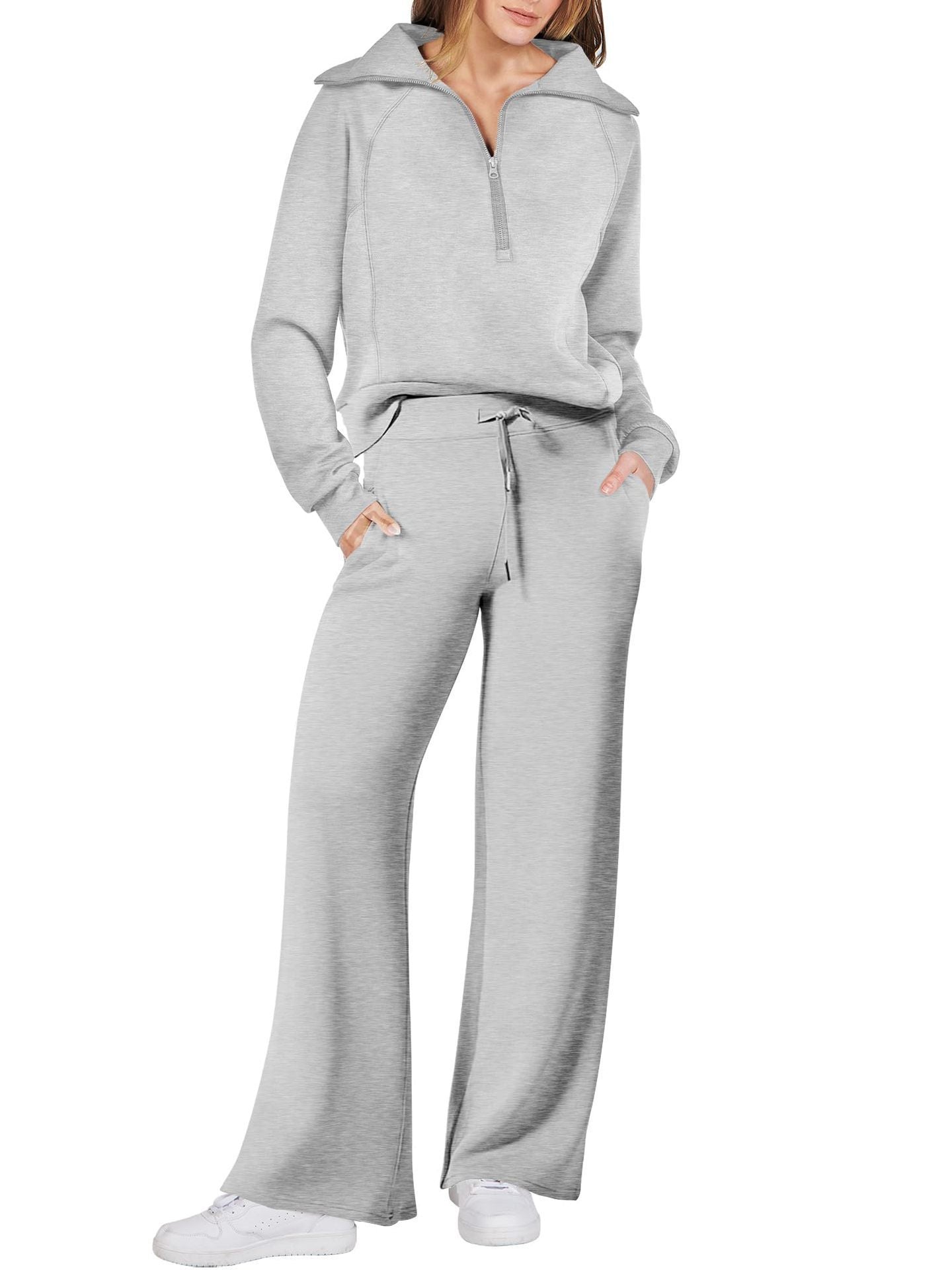 Stijlvolle lounge set met lange mouwen – Berken Modehuis-Nederland