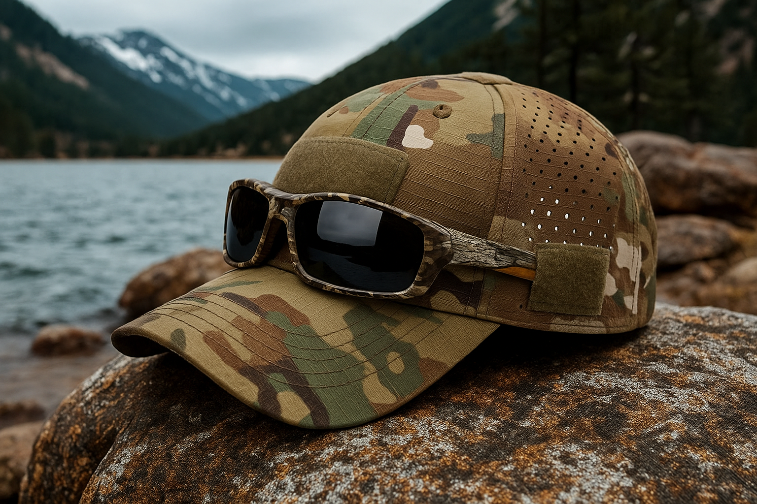 Charlie | Camouflage Pet met Brilhouder Modehuis-Nederland