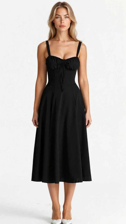 Sophie – Feminines Korsett Midikleid mit Sweetheart-Ausschnitt Modehuis-Nederland