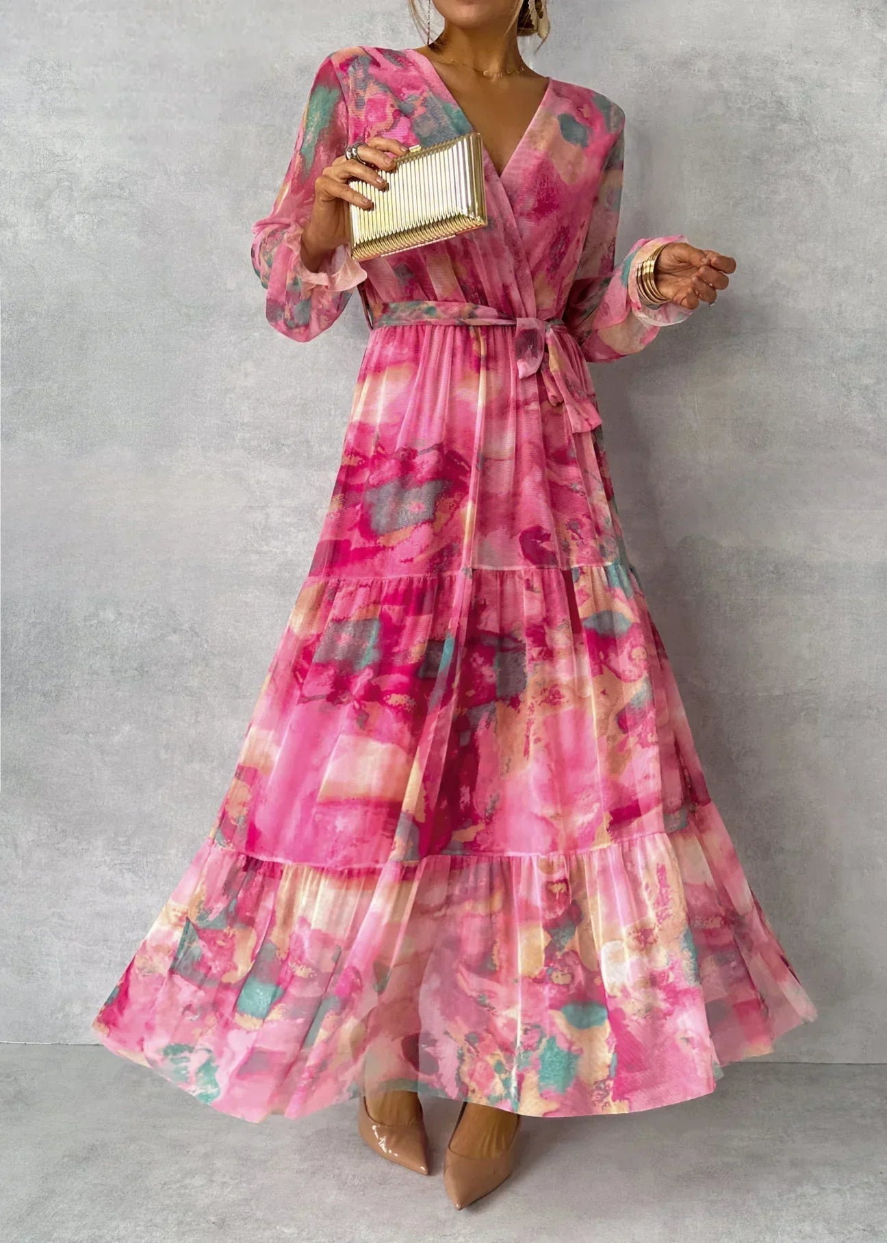 Women's Long Sleeve Summer Dress - Modern Fashion Casual Wear Modehuis-Nederland