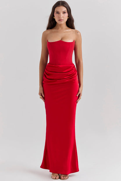 Romy | Strapless Corset Maxi Dress Modehuis-Nederland