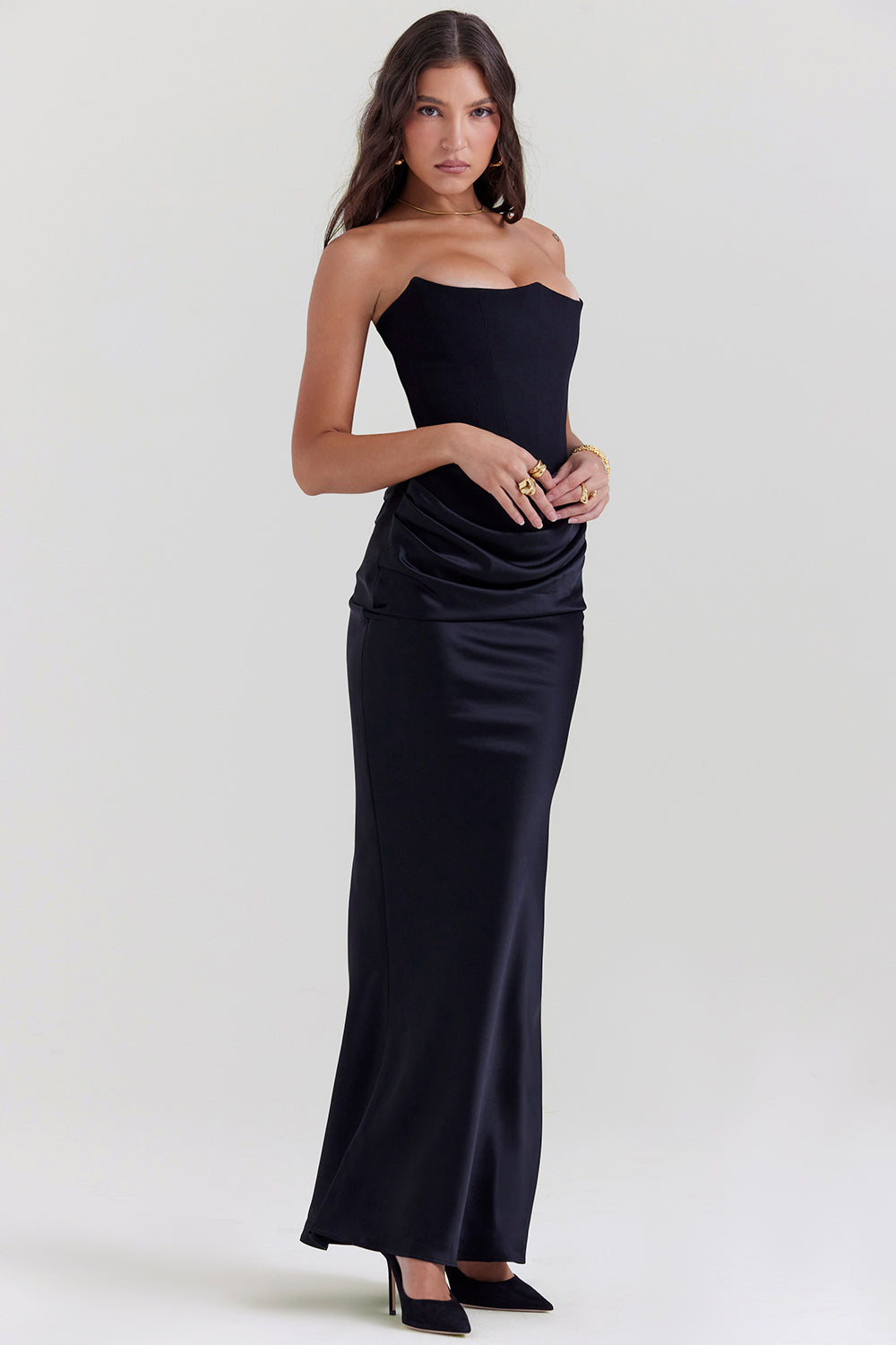 Romy | Strapless Corset Maxi Dress Modehuis-Nederland