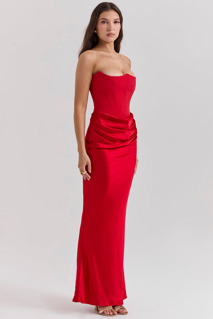 Romy | Strapless Corset Maxi Dress Modehuis-Nederland