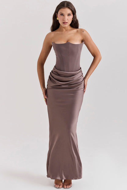 Romy | Strapless Corset Maxi Dress Modehuis-Nederland