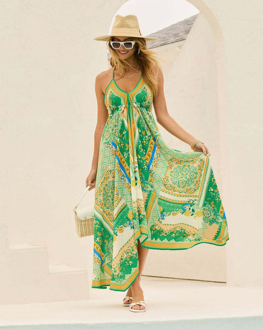Layla – Sommerkleid mit Boho-Print und Zipfelsaum Modehuis-Nederland