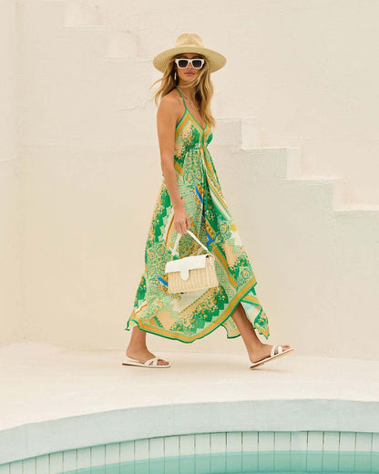 Layla – Sommerkleid mit Boho-Print und Zipfelsaum Modehuis-Nederland