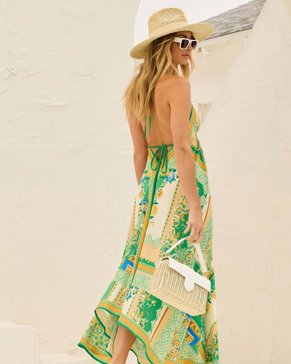 Layla – Sommerkleid mit Boho-Print und Zipfelsaum Modehuis-Nederland