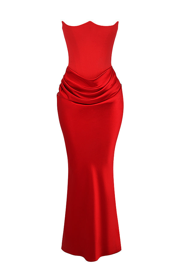 Romy | Strapless Corset Maxi Dress Modehuis-Nederland