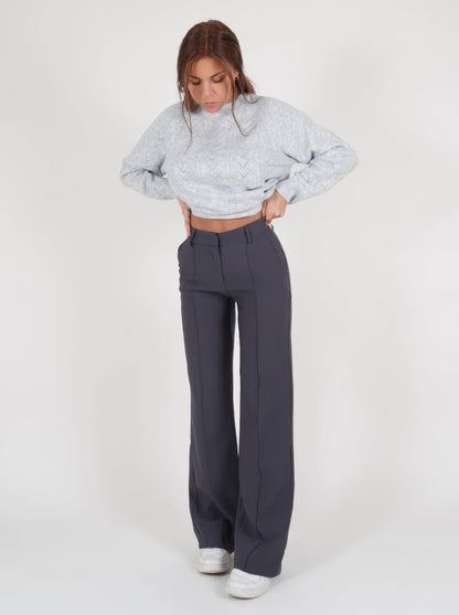 Ozélie | Elegante Comfortabele Wijde Broek Dames - Regular Fit - Luxe Comfort - Essential Elegance Modehuis-Nederland